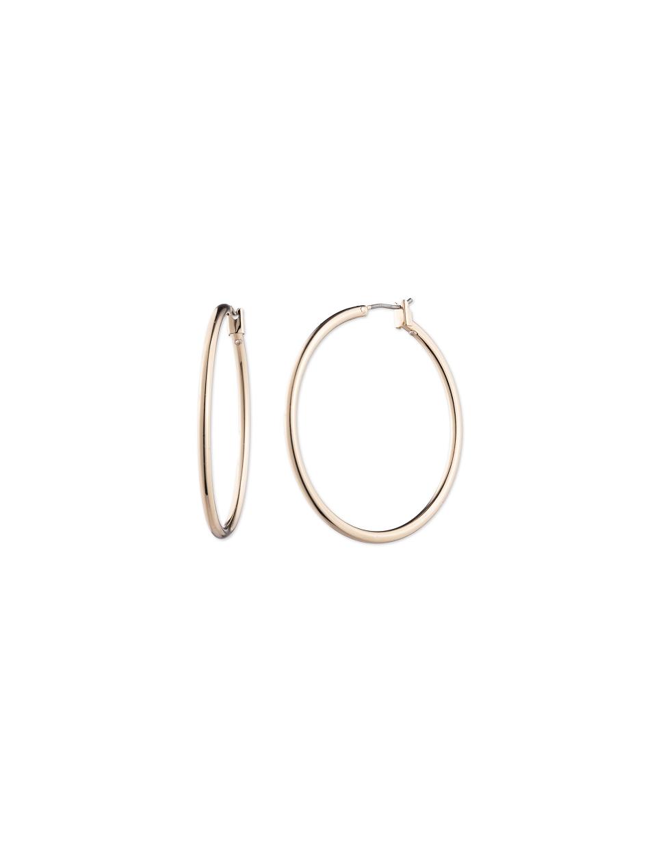 Boucles d'oreilles percées Anne Klein Large Gold-Tone Hoop   | FQR-5623248